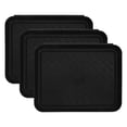 thumbnail image 1 of OUNONA 3 Pcs Household Tray Square Boot Tray 35.00X27.50X3.00CM Black, 1 of 8