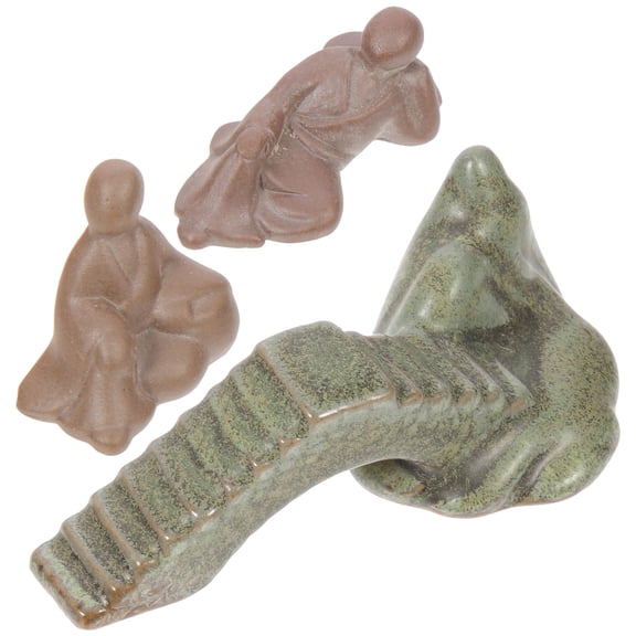 FOLOYORI Premium Ceramic Tea Pets Set of 3 for Home and Office Decor, Elegant Tea Accessories