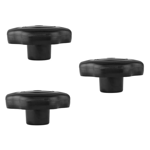 BALAHAPY 3 Pcs Corrosion Resistant Easy to Use Kitchen Pot Lid Replacement Knobs Black