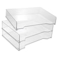 thumbnail image 1 of OUNONA  3 Pcs Shelving Paper Holder for Desk Document Storage Container, 1 of 8