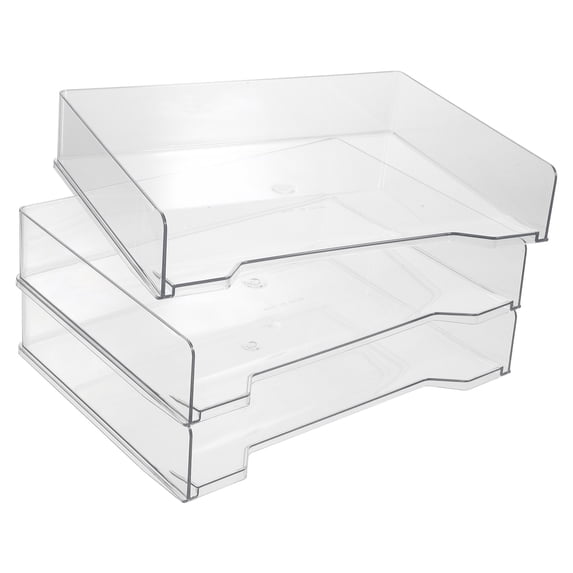 OUNONA 3 Pcs Shelving Paper Holder for Desk Document Storage Container