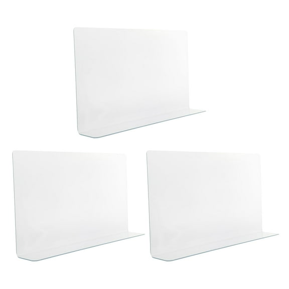 OUNONA 3-Piece Corner Sink Splash Guard Set - Water Splash Prevention Screen for Bathroom and Kitchen