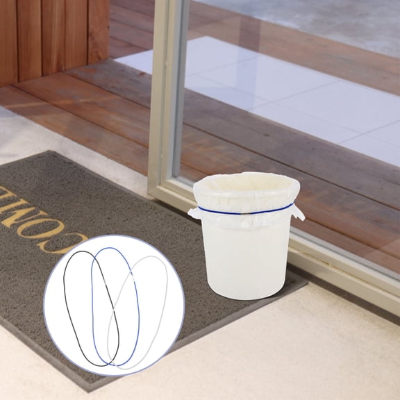 OUNONA 3 Pcs Stretchable Trash Bag Bands For Secure Garbage Can Fastening Ideal For Home Use nylon For Long Lasting Durability