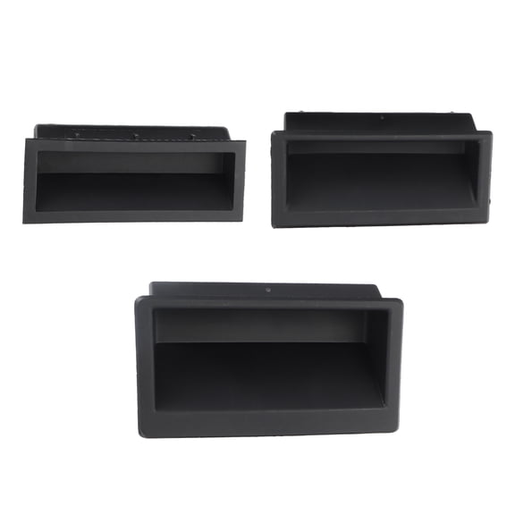 OUNONA 3-Piece Cabinet Pull Handle Set with Invisible Switch, Embedded Design for Kitchen and Furniture Insertion