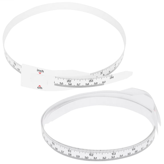 OUNONA 3-Pack Retractable White Tape Measure Set PP Material Compact Measuring Tool