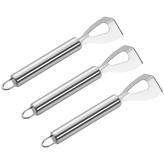 OUNONA 3-Piece Stainless Steel Butter Slicer and Cheese Cutter Set for Kitchen Use
