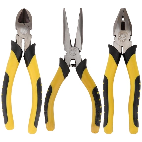 OUNONA 3-Piece Electrician Wire and Cutter Set, Precision Cable Tools for Electrical Work and Projects