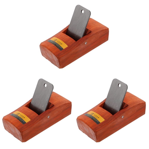 OUNONA 3-Piece Mini Hand Wood Planer Set Professional Woodworking Tools for Smooth Finishing