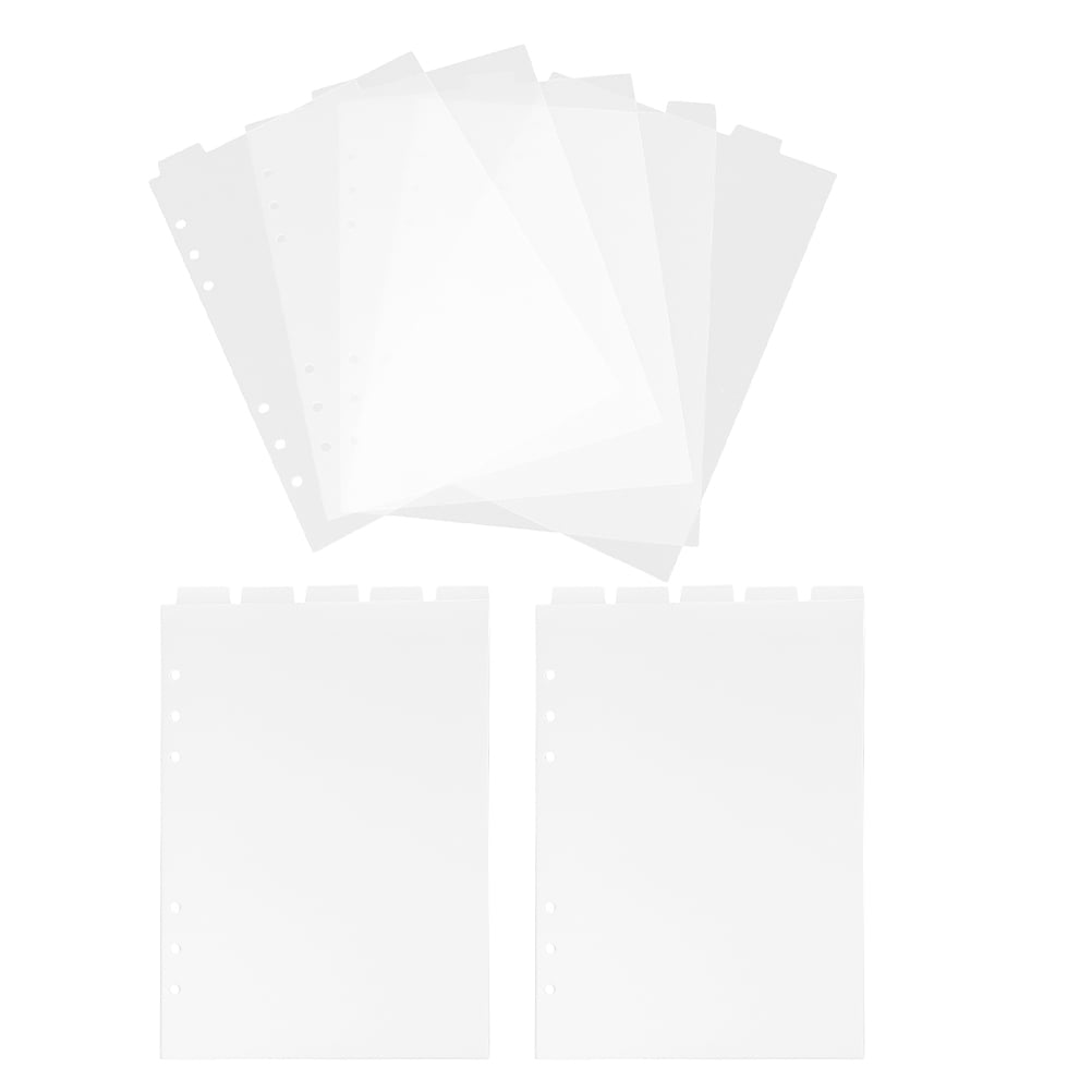 OUNONA 3 Sets Clear Plastic A5 Notebook Dividers Daily Use Binder ...