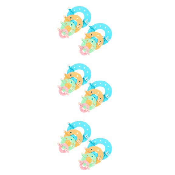 OUNONA 3 Sets Pompom Makers Practical Fluff Ball Weaving Utensils DIY Wool Knitting Craft Tools plastic pompom maker fluff ball maker pompom making machine