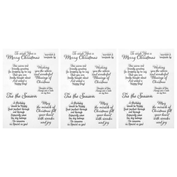 3 Sheets of Durable Scrapbooking Stickers with Assorted Colors for Decor on Smooth Surfaces