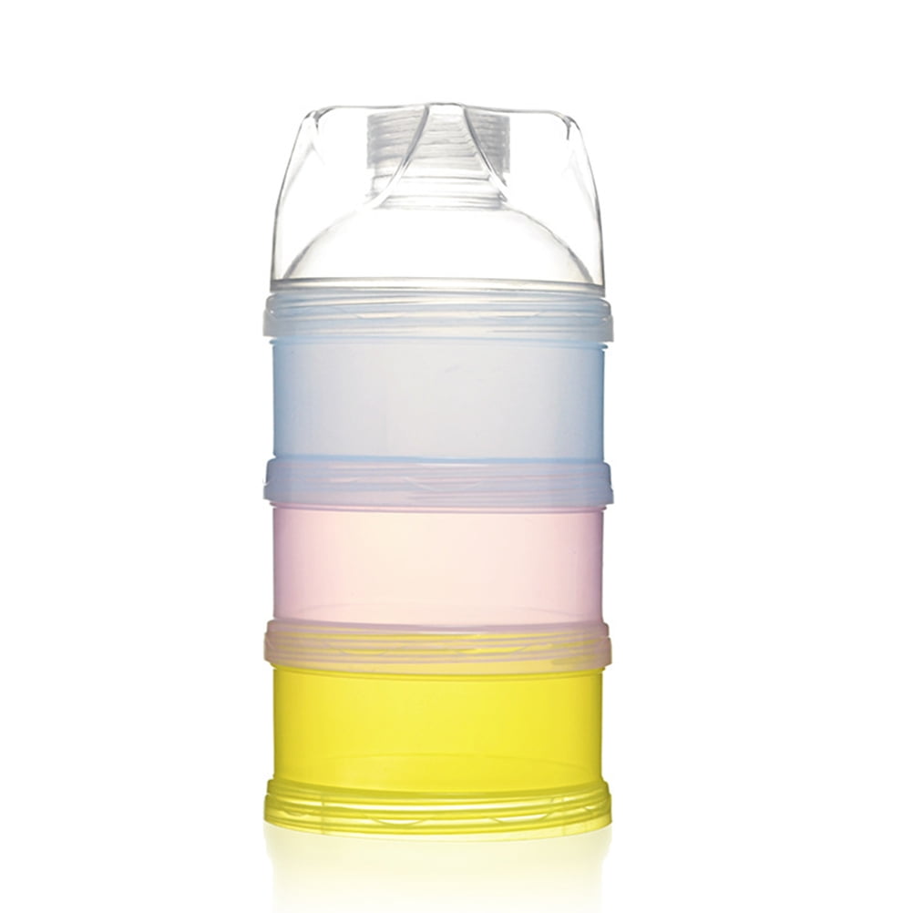 OUNONA 3-layer Twist-Lock Stackable Milk Powder Dispenser Snack Storage ...