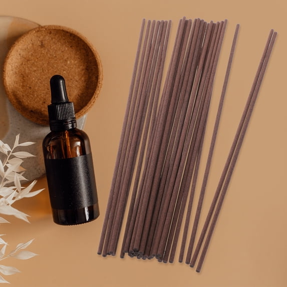 OUNONA 30-Pack Natural Rattan Reed Sticks for Aromatherapy Oil Diffusers, 23cm Fragrance Diffuser Reeds Set for Home