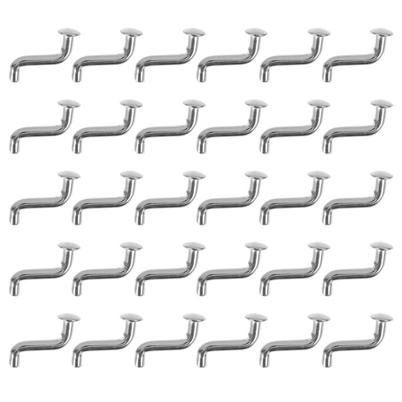 OUNONA 30 Pcs General Purpose Storage Rack Accessories Pin Locks Silver