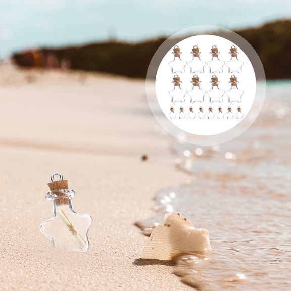 OUNONA 30 Pcs Spell Bottles Wish Jar Decorative Christmas Travel Baby