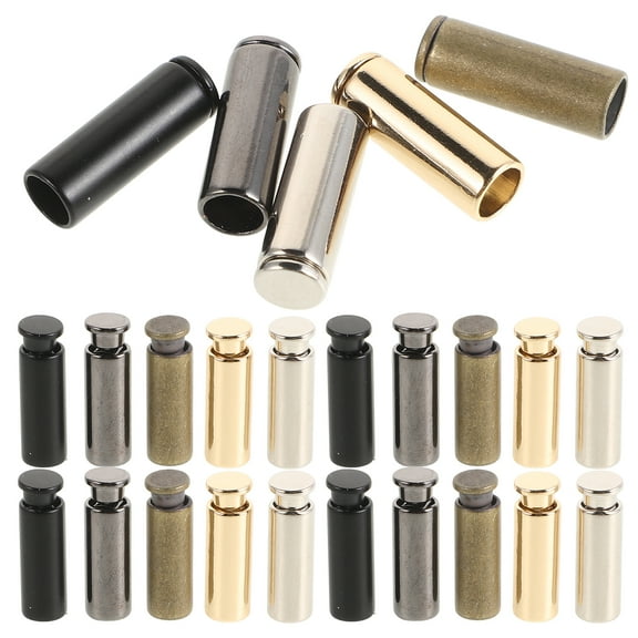 Tineasur Durable Cord Locks for Clothes, Assorted Color, Zinc Alloy, Versatile, 30Sets