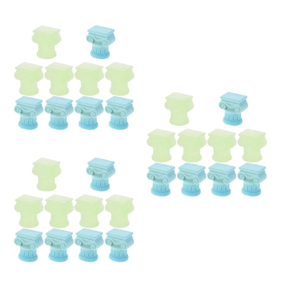 OUNONA 30 pcs Resin Roman Column Miniature Figurines For Wedding Table Home Garden Office Decoration Decorative Roman Column Statues