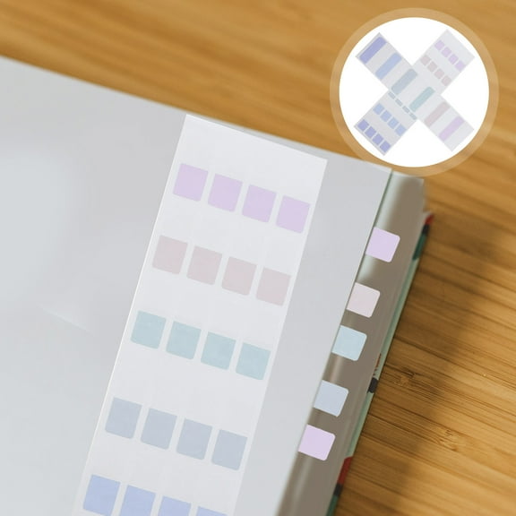 OUNONA 300 Pcs Small Sticky Labels Eye-catching Tabs Office Student 2.80X4.50X0.10CM