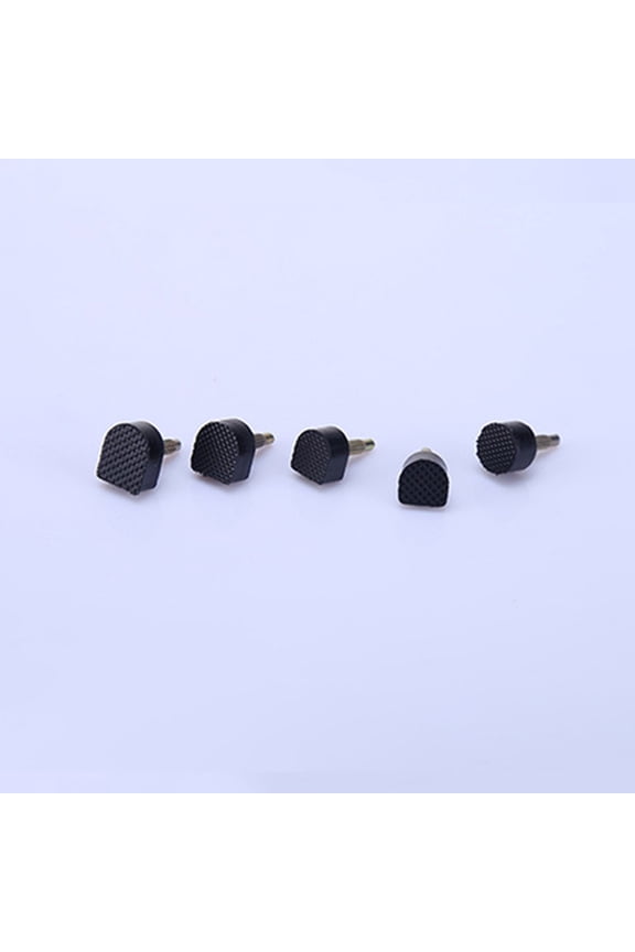 30Pairs Black Tpu Shoe Heel Tips Replacement Dowels for Comfortable Noise Reduced Heel Use