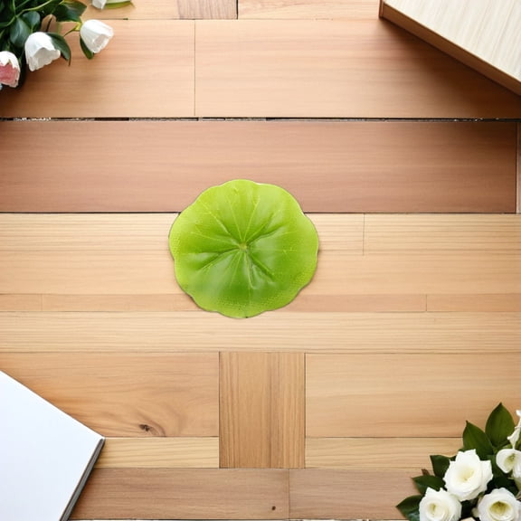 OUNONA Artificial Green Lotus Leaf Floating Plant for Aquarium and Fish Pond Decoration 30Pcs