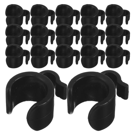 OUNONA 30Pcs Plastic Cable Clips for Microphone and Phone Cable Management in Live Streaming