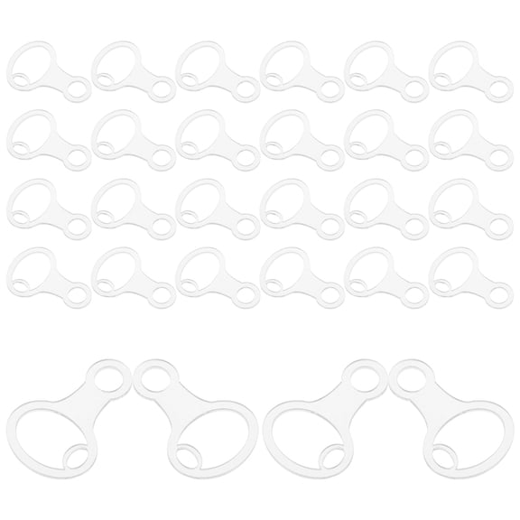 OUNONA 30Pcs Clear Embroidery Floss Drops Organizer for Compact Thread Storage and Craft Projects