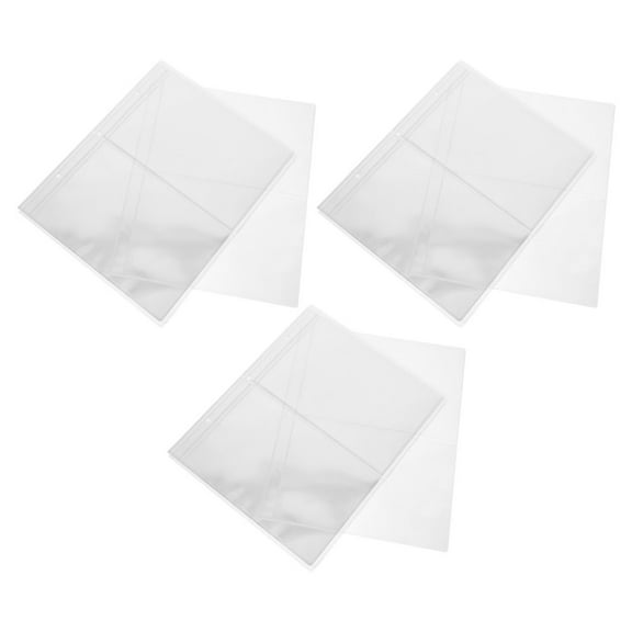 WEAVILUX Clear Plastic Currency Holder Transparent 30Pcs For Business Card Holders