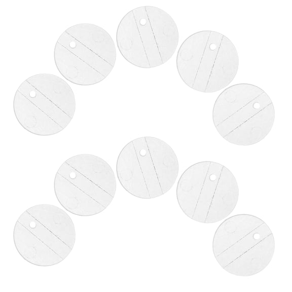 OUNONA 30Pcs Clear Plastic Figurine Display Holders with Easy Assembly and Wide Compatibility