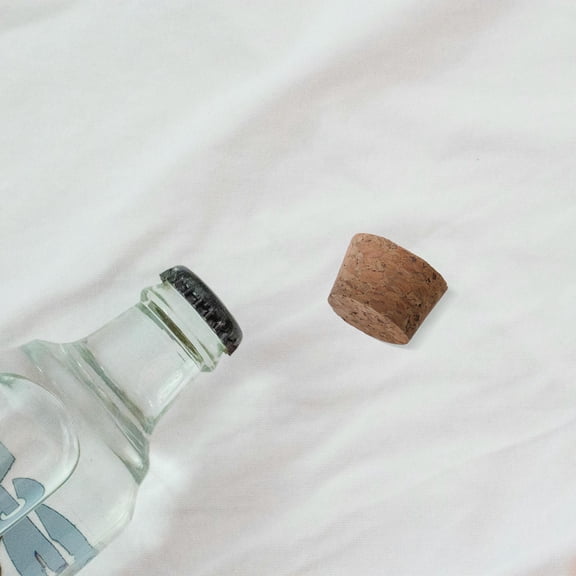 OUNONA 30Pcs Cone Shape Wooden Cork Plugs for Bottle Sealing and Drink Freshness