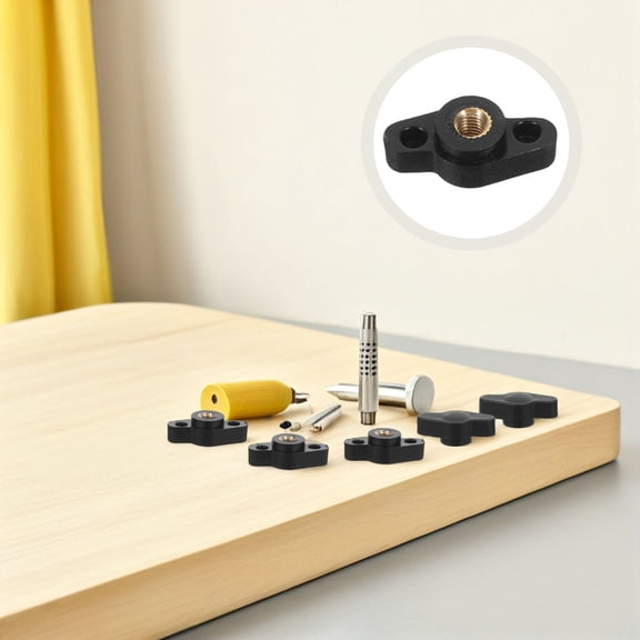 OUNONA 30Pcs M5 Threaded T Shape Handle Knobs Black for Reliable Use in Furniture and Electronic Equipment