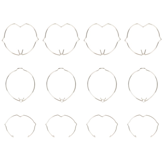 OUNONA Sturdy Iron Lamp Spring Clips for Halogen Bulb Fixation 30Pcs