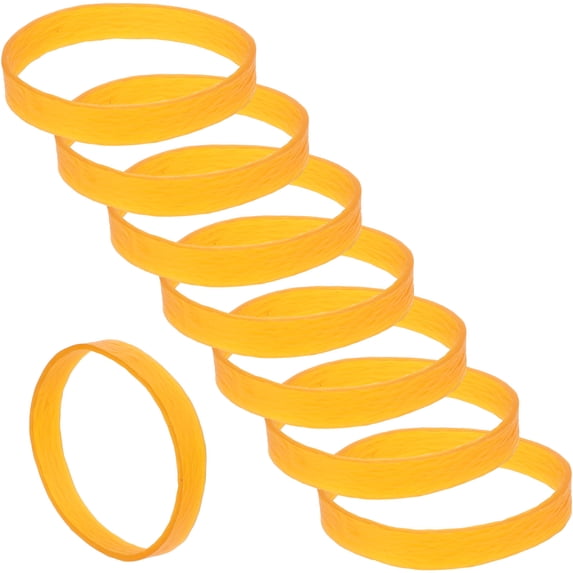 OUNONA 30Pcs Snowboard Fixing Strap Binding Strap Orange for Skiers