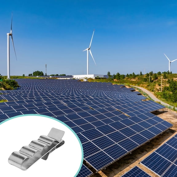 OUNONA 30Pcs Trailer Frame Wire Clips Stainless Steel for Photovoltaic Cable Fixing