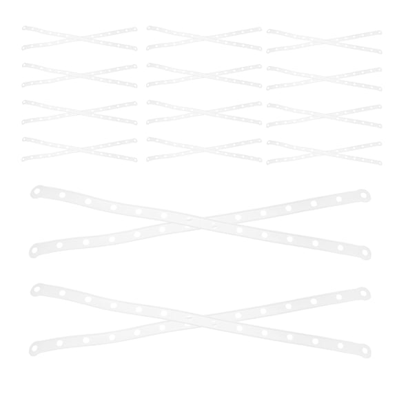 OUNONA 30-Pack White Plastic Clothes Hanger Connectors Space-Saving Clips for Closet Organization and Retail Display