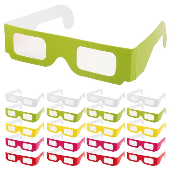 OUNONA 30pcs 3d Movie Viewing Glasses Flat 3d Cinema Glasses Theater 3d Movie Glasses Paper Eyewear For Movies Game Computer Screens