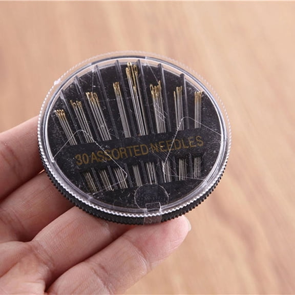 OUNONA 30pcs Stainless Steel Sewing Needles for DIY and Crafts Perfect for Home Use and Knitting