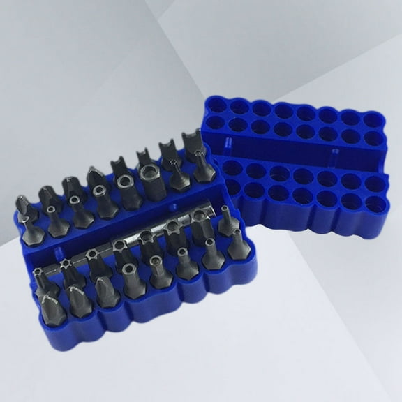 OUNONA 33 Pcs Security Screw Bit Set in Plastic Case for Handyman Use