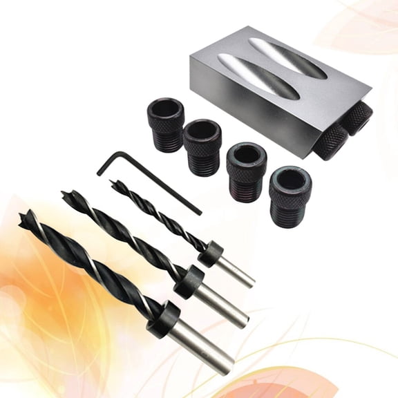OUNONA 34 PCS Angled Hole Locator Piece Set Easily Changeable Drills Work M