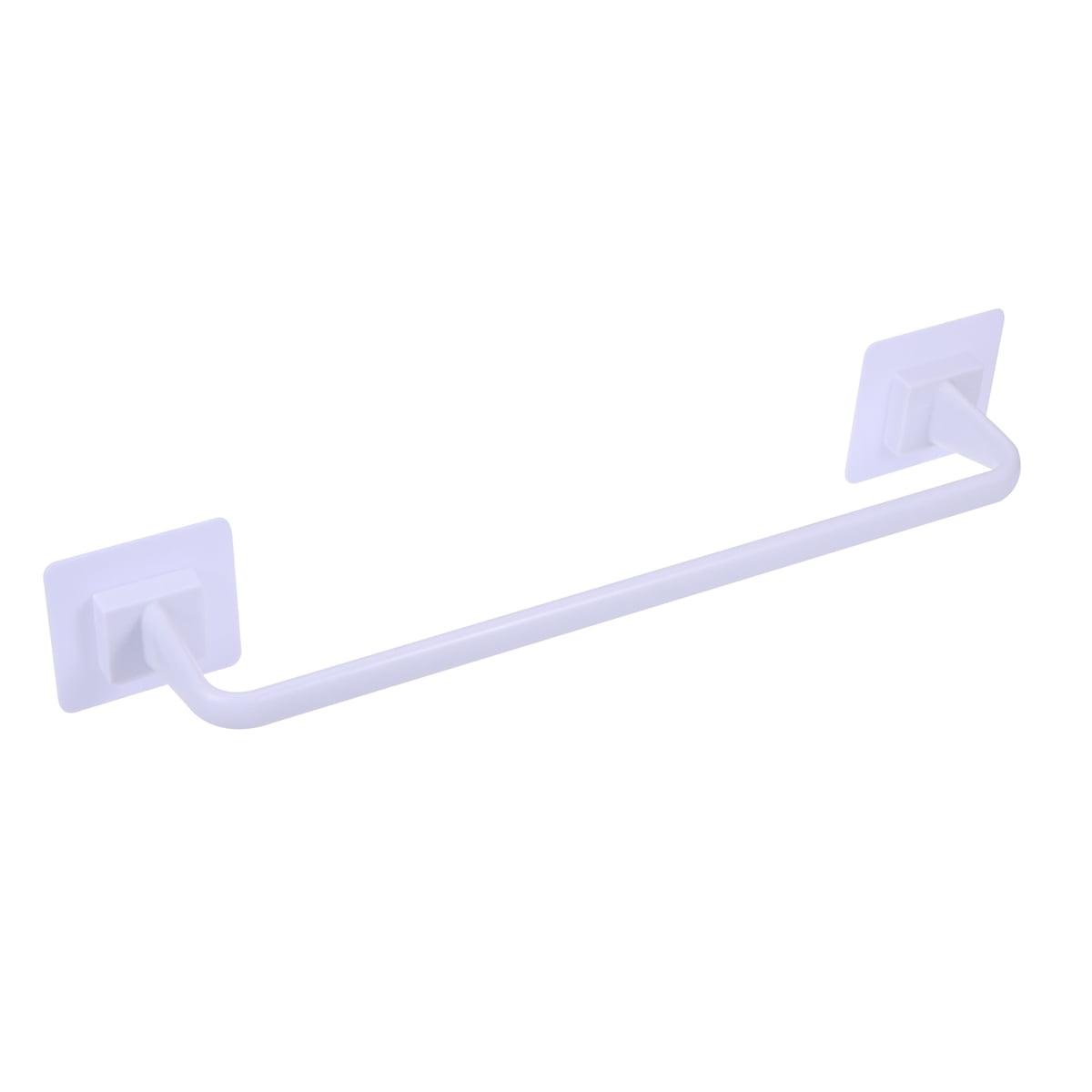 OUNONA 34cm Plastic Towel Bar Modern Single Towel Rack No Drill Bath Towel Holder for Bathroom