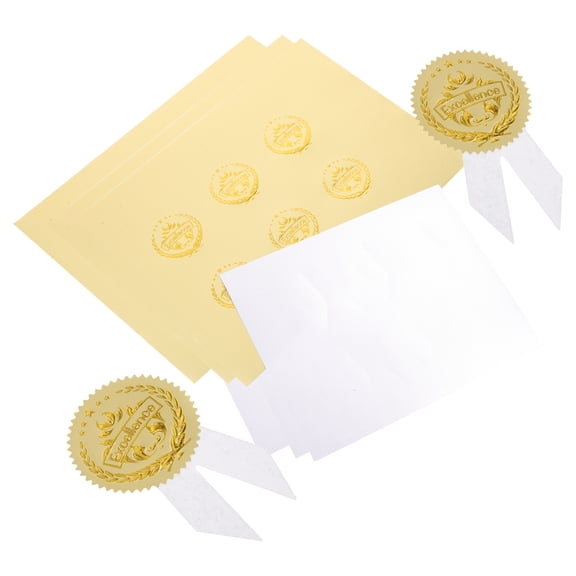 OUNONA 36 Set Contest Graduation Commendation General Medals Child 6x3.5cm White