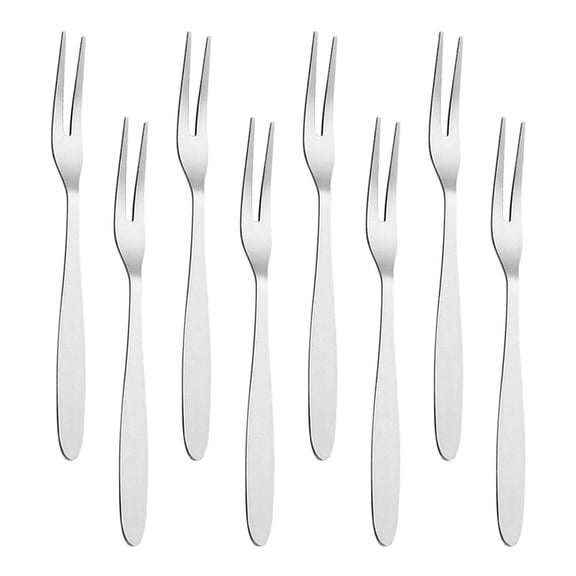 OUNONA 36pcs Stainless Steel Fruit Tasting Forks for Summer Beach Party