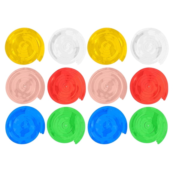 OUNONA 36pcs Spiral Hanging Decorations for Birthday Wedding Eye Catching Ceiling Party Favors