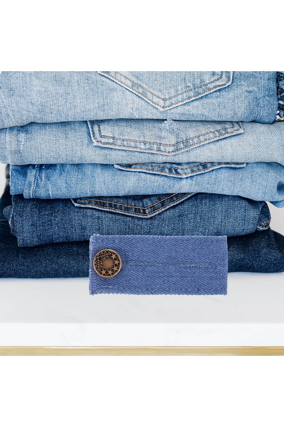 3PCS Jeans Button Expander For Elastic Waistband Extending Assorted Color For Pregnant Women Trousers