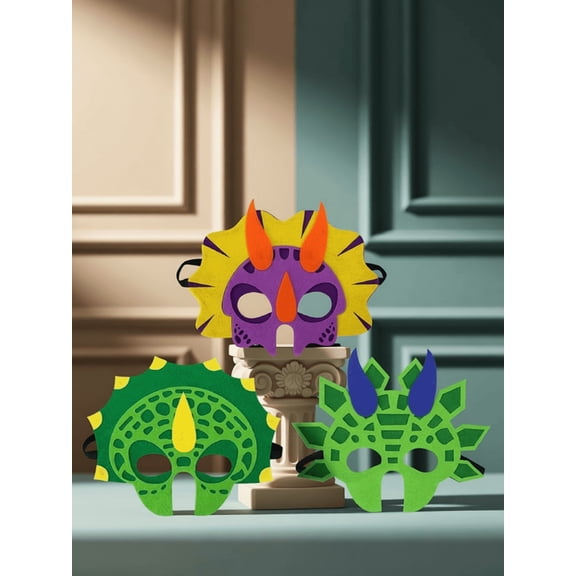 OUNONA 3Pcs Animal Masquerade Masks for Kids Assorted Favours