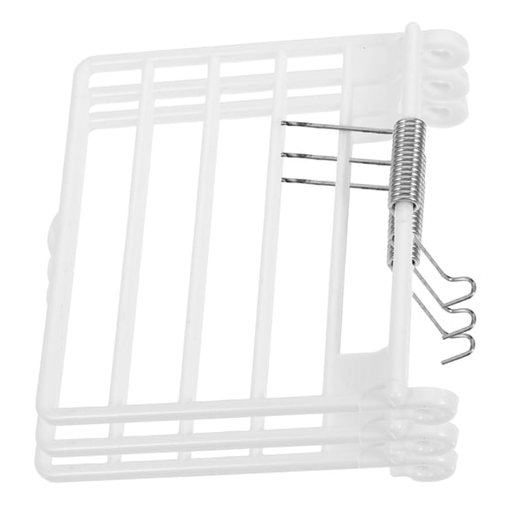 OUNONA 3pcs Birdcage Accessory Plastic White Hanging Design for Pet Care Use
