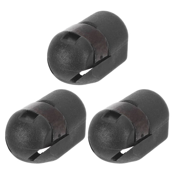 OUNONA 3-Pack Black M8 Threaded Gas Strut Fittings, Gas Spring Connectors for Car Hood, Trunk, and Automotive Repair
