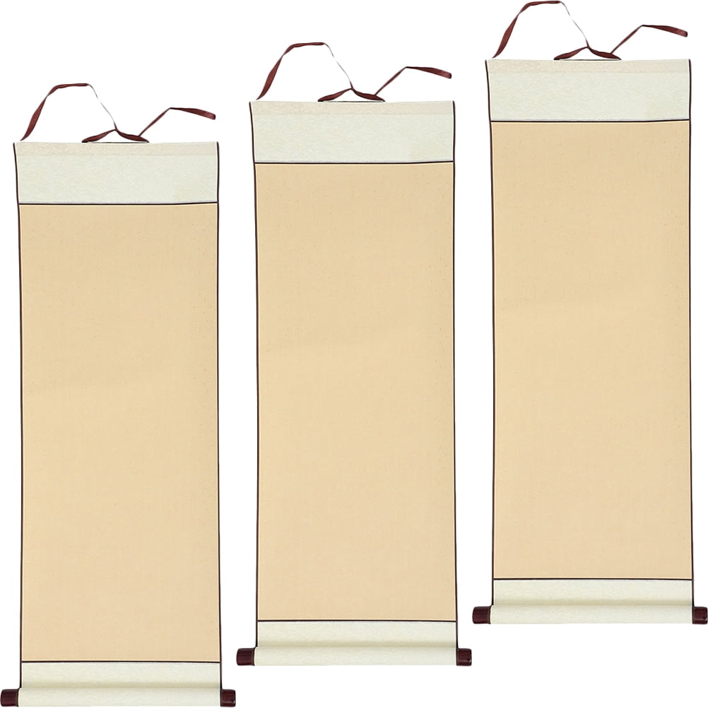 OUNONA 3Pcs Blank Painting Scroll Chinese Blank Calligraphy Paper ...
