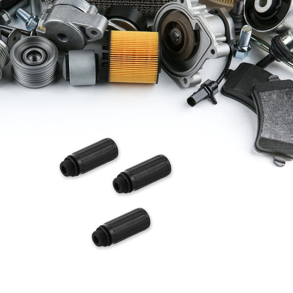 OUNONA 3Pcs Breather Vent Cap for Air Compressor ABS Black Quick Connect Replacement
