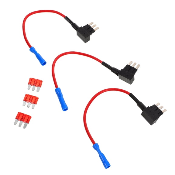 OUNONA 3Pcs Car Fuse Tap Adapter Kit Efficient Power Extraction for Auto Circuit