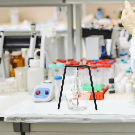 OUNONA 3Pcs Education Tripod Stand Black Support for Chemistry and Physics Experiments